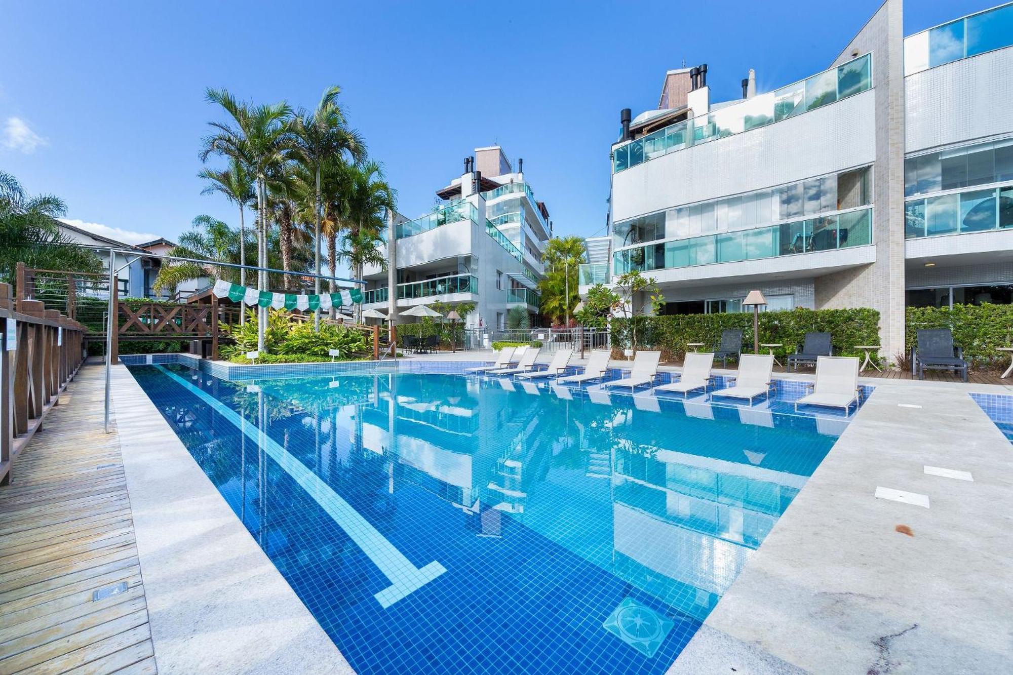 Varandas Do Atlantico 101A - Excelente Apartamento Em Condominio De Luxo A Beira Mar - Piscina Climatizada - Academia - Бомбиняс Екстериор снимка