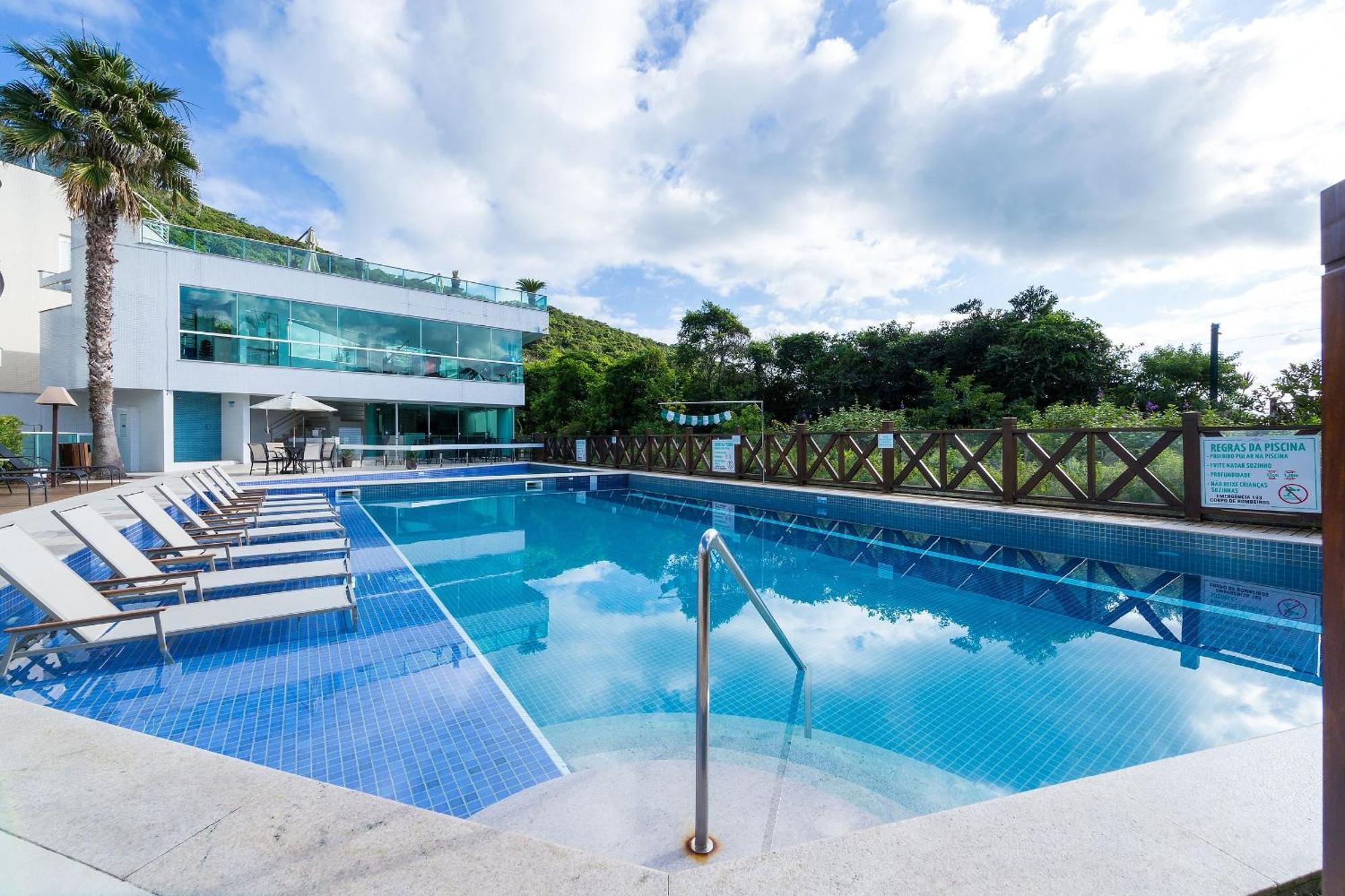 Varandas Do Atlantico 101A - Excelente Apartamento Em Condominio De Luxo A Beira Mar - Piscina Climatizada - Academia - Бомбиняс Екстериор снимка