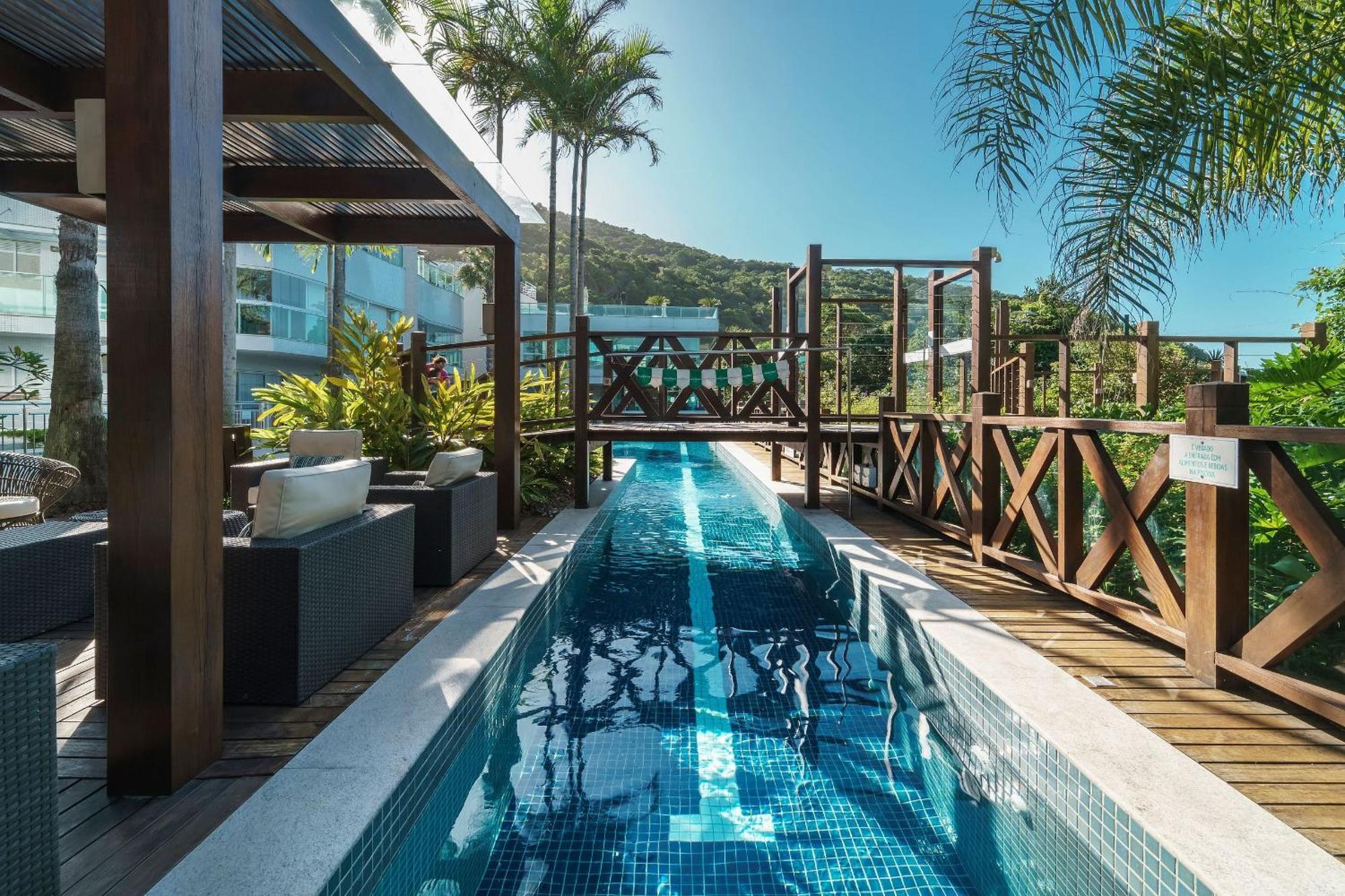 Varandas Do Atlantico 101A - Excelente Apartamento Em Condominio De Luxo A Beira Mar - Piscina Climatizada - Academia - Бомбиняс Екстериор снимка